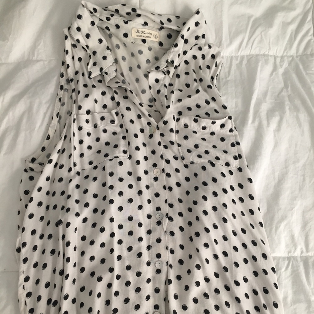 Polka dot blouse